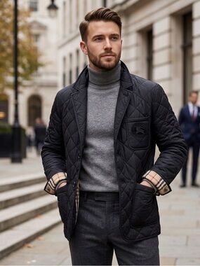 Burberry Mens Quilted Jacket